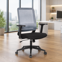BIFMA kursi kantor ergonomis, kursi malas eksekutif bersertifikat, desain Modern, jaring Putar