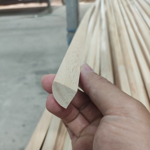 Moldura de Madera Maciza Moderna para Pared, Pino FJ Imprimado, Moldura Interior de Cuarto de Círculo para Decoración de Apartamentos - Product Image 3