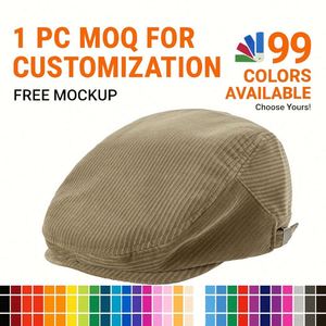 Chapeau de <span class=keywords><strong>peintre</strong></span> rétro Yupi d'été, ajustable en trois dimensions, décontracté, style britannique, pour grandes tailles de tête, polyvalent, Advance Hats - Product Image 1