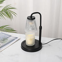Nouvelle Lampe Chauffe-Cire Parfumée avec Minuteur pour le Chauffage des Bougies et l'Aromathérapie aux Huiles Essentielles Lampe Chauffe-Cire Électrique