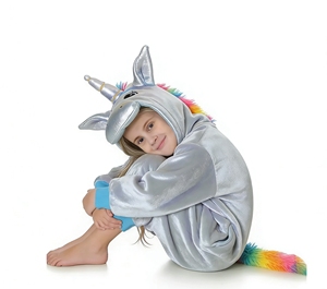 Pijama <span class=keywords><strong>de</strong></span> Terciopelo y Algodón Ecológico para Niños, Diseño <span class=keywords><strong>de</strong></span> Unicornio, Ropa <span class=keywords><strong>de</strong></span> Dormir <span class=keywords><strong>de</strong></span> Dibujos Animados, Regalo <span class=keywords><strong>de</strong></span> Navidad para las Cuatro Estaciones - Product Image 4