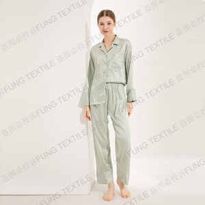 Fung 6001 - Albornoces Largos de Satén de Lujo al por Mayor, 2 Piezas, Tallas Grandes, Lisos, Ropa de Dormir, Trajes de Noche para Damas de Honor - Product Image 5