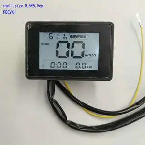 Maat 48V 60V 72V Wit/Blauw Kleurendisplay Klein Formaat Snelheidsmeter Batterijniveau Indicator Elektrische Fiets Scooter Mtb Diy Onderdelen