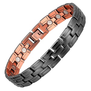 Fashion Jewelry Classic Pure <b>Copper</b> Ring <b>Bracelet</b> for Arthritis Black Plating Fatigue Recovery <b>Copper</b> Magnetic <b>Bracelet</b> - Product Image 2