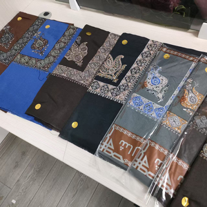 ターバンケフィエスカーフイスラム教徒ヒジャブシェマー砂漠スカーフ男性と女性のためのケフィエスカーフラップイスラム刺繍ヒジャブストック - Product Image 3