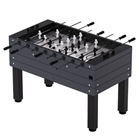 Table de baby-foot d'extérieur étanche avec plateau en verre trempé et structure en aluminium pour jardins et patios