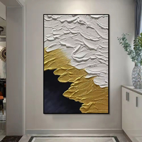 Paysage marin abstrait peint à la main personnalisé coloré peint à la main décoration de la maison peinture à l'huile sur toile
