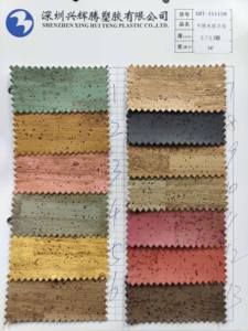 लकड़ी अनाज चिकनी काग मुद्रित चमड़े पुर्तगाल चमड़े शिल्प योग चटाई बनाने के लिए - Product Image 6