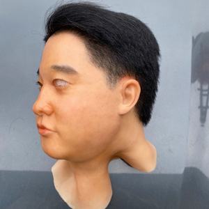 2024 nuovo design maschera in silicone surreale totalmente personalizzata, maschera in silicone travestimento, maschera da festa per le riprese video - Product Image 2