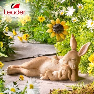 ที่ดีที่สุดในร่มกลางแจ้งประติมากรรมเครื่องประดับหมูสวนสัตว์รูปปั้นแม่หมูกับลูกหมูรูปแกะสลัก - Product Image 5