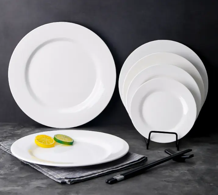 Cổ Trắng chinesse tùy chỉnh in A5 melamine tấm số lượng lớn bán buôn melamine tấm Vòng melamine tấm