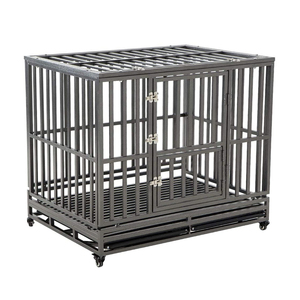 TYXD Heavy Duty cane gabbia di metallo canile e cassa per cani di medie e grandi dimensioni, Pet box con quattro ruote - Product Image 3