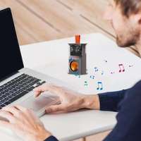Nouvelle Enceinte Portable Stéréo TWS avec Subwoofer Basses Puissantes, Éclairage RGB 5.1 Transparent et Batterie Intégrée