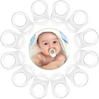 Adaptateurs de sucettes en silicone transparent de qualité alimentaire en gros avec service de découpe