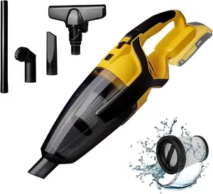 Portable High-Power 120W Mini Handheld Vacuum Cleaner ABS Wet Dry Cleaning Auto Accessories Kit Car Interior 12V Wired Vacuum