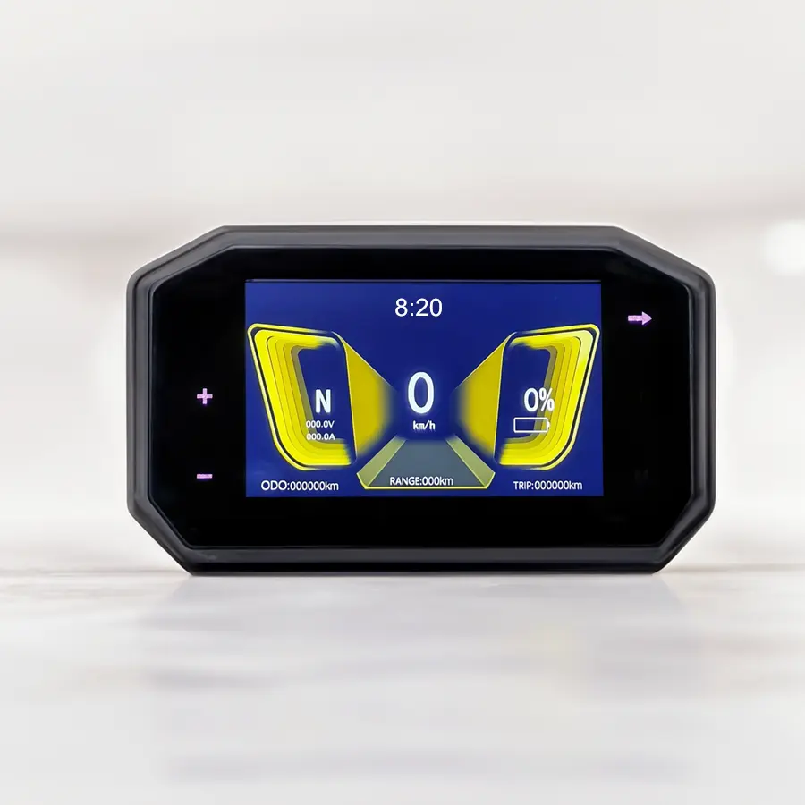 Tampilan navigasi Speedometer sepeda motor elektrik Aftermarket layar sentuh untuk sepeda motor eBike