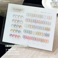Suuseegel 30 Couleurs Gel Polish Effet Œil de Chat Irisé Aurora Caméléon Magnétique pour Nail Art