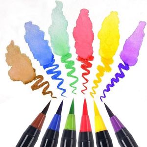 Bestationery Wholesale Promotional China Graffiti Paint Coloring Washable Dual Tip Art Watercolor Marker Pen With Custom Logo