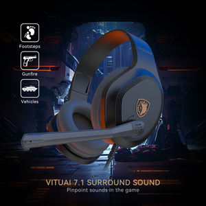 SADES Cpower Auriculares ultraligeros Over-Ear Pc Ps4 Mobile Multi-Platform Wire Gamer Auriculares para juegos con micrófono - Product Image 4