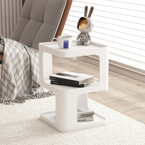 Table d'angle simple <span class=keywords><strong>en</strong></span> <span class=keywords><strong>fer</strong></span> <span class=keywords><strong>forgé</strong></span>, moderne et luxueuse, petite table basse de <span class=keywords><strong>chevet</strong></span> de style nordique pour canapé de salon - Product Image 3