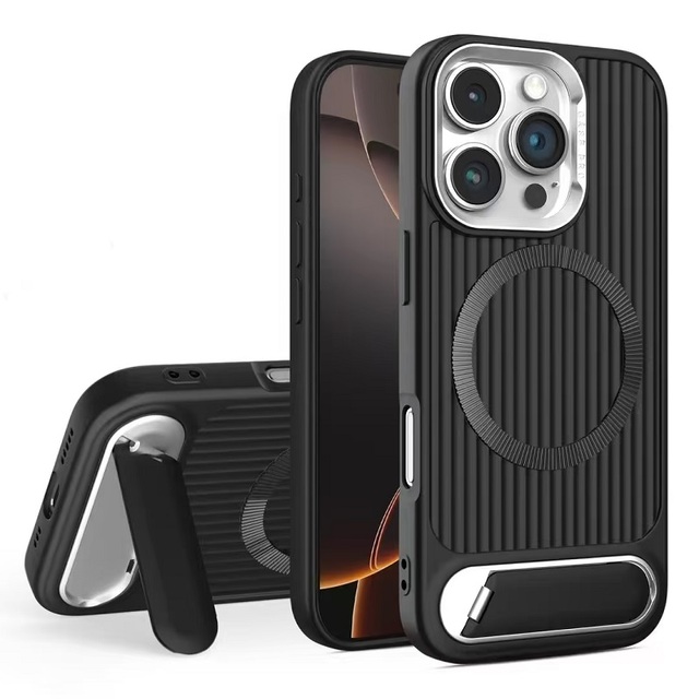 For iPhone 16 15 Pro Max Magnetic Phone case with Stand Cheap Price Wireless Charging Phone Case