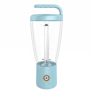 Licuadora portátil a prueba de fugas de 1000 ml, recargable por USB, 6 cuchillas de acero inoxidable, vaso exprimidor con un solo botón para batidos, viajes - Product Image 5