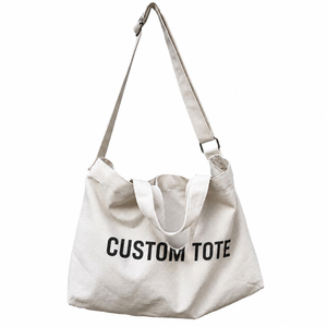 ISO9001 & BSCI Washable <b>Large</b> Capacity Shoulder Bag Cotton Custom <b>Printed</b>/Embroidery Logo Canvas Tote Bag - Product Image 2