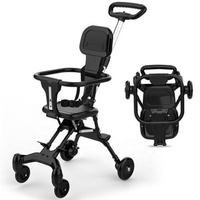 Poussette de luxe à vue panoramique, poussette confortable pour bébé / poussette pliable et portable à 4 roues