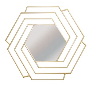 Miroir mural rond de grande taille en or, décorations antiques pour salon, miroir mural - Product Image 2