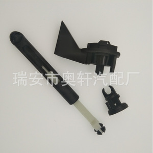 Car Hood Lock Engine Hood Linkage <b>Bracket</b> Plastic Part 1355231 <b>Black</b> PP Material For Replace Repair - Product Image 2