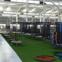Trampolín Deportivo Redondo de 12 pies, Personalizable, de PVC, Espuma, Plástico y Acero, para Niños, Uso Interior/Exterior, para el Hogar