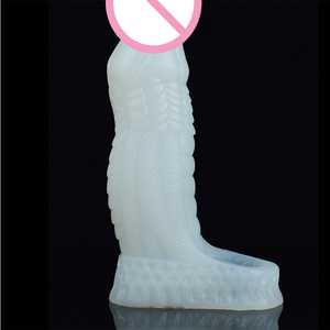 FAAK 17.3cm üst Pick köpek düğüm Penis kol/genişletici silikon yapay Penis büyütme gecikme boşalma için seks oyuncakları damla nakliye - Product Image 5