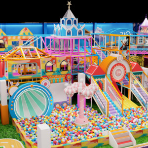 สไลเดอร์สวนสนุกแบบกำหนดเอง แทรมโพลีน และสระลูกบอลขนาดใหญ่ อุปกรณ์เด็กเชิงพาณิชย์ขนาดใหญ่สำหรับสนามเด็กเล่นในร่ม - Product Image 4