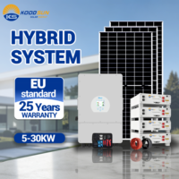 Système d'énergie solaire hors réseau Deye 5kW 10kW 15kW 20kW 25kW 30kW avec panneaux solaires et batterie LFP de qualité A pour climatiseur domestique