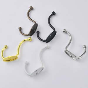 Retro Wall Hooks Metal Cast Iron Oval Backplate Multi Color Coat <b>Rack</b> For <b>Door</b> Or Wall Mounting Clothing <b>Storage</b> - Product Image 2