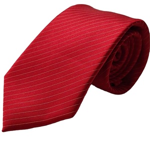 ODM OEM cravatta Jacquard rossa classica da uomo di alta qualità con finitura elegante Design Business matrimoni poliestere formale - Product Image 4