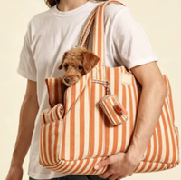 Sac de transport pour animaux de compagnie, confortable, doux, personnalisé, portable, imperméable, grande capacité, bandoulière réglable