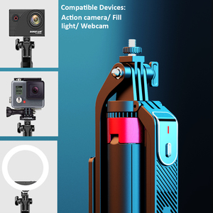 Uniean P185 P05 Từ Xa Không Dây 360 Xoay Mở Dài <span class=keywords><strong>Selfie</strong></span> Stick Điện Thoại Di Động <span class=keywords><strong>Tripod</strong></span> Đứng Cho Phát Sóng Trực Tiếp - Product Image 2