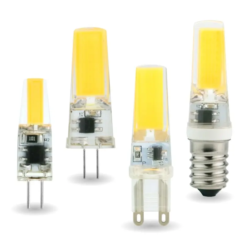 HoneyFly G9 G4 E14 LED COB Dimmable Lamp 3W 6W 220V Capsule Clear Crystal Warm Cold White Bulb Replace G9 Halogen Lamp