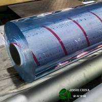 Film souple en PVC super transparent, feuille de PVC flexible transparente, rouleau de plastique