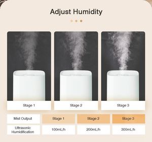 Humidificateur d'air numérique à ultrasons RUNAL avec hygrostat pour la maison - Product Image 4