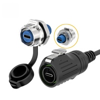 E-Weichat LP16 Tipo-C IP67 Enchufes y enchufes de suministro de datos industriales a prueba de agua