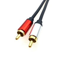 Kabel pemisah Audio kustom 3.5mm ke 2 RCA Dual Loftus Aux kabel Stereo untuk kabel Audio RCA