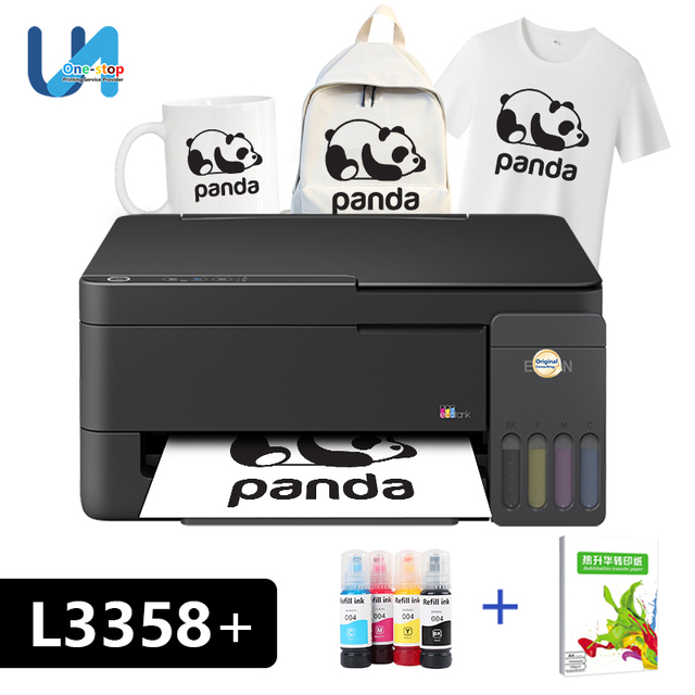 Epso.n NEW L3358 the Cheapest Thermal Transfer Printer for Hat Printing Cup Printing Plate Printing Thermal Transfer Paper Ink