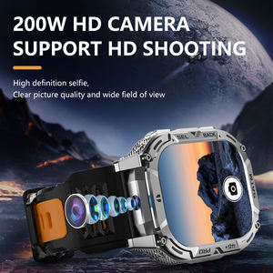 B25 4G Montre intelligente avec caméra étanche IP67 Moniteur de fréquence cardiaque Compatibilité de la carte SIM Appareils portables Montre intelligente pour hommes - Product Image 4