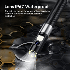S11 DL 8.5mm 1.5m yarı sert yeni 360 ° direksiyon HD IP67 taşınabilir belden videoskop incelemek kamera endüstriyel 5 inç endoskop - Product Image 5