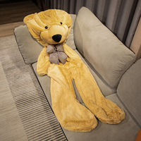 Ourson géant en peluche personnalisé, non rembourré, en tissu doux, cadeau animalier pour grands enfants, vente en gros d'usine