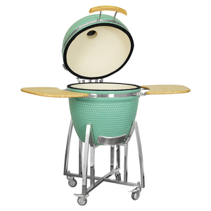 SEB KAMADO 23.5 Gril à charbon <span class=keywords><strong>de</strong></span> bois en céramique Camping en plein air Ensemble d'outils <span class=keywords><strong>de</strong></span> cuisson Oeuf pour fumer - Product Image 3