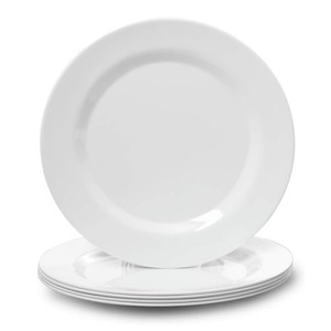 Biểu tượng tùy chỉnh Durable Trắng melamine món ăn Vòng <span class=keywords><strong>Dinner</strong></span> tấm sản xuất tại Trung Quốc - Product Image 1
