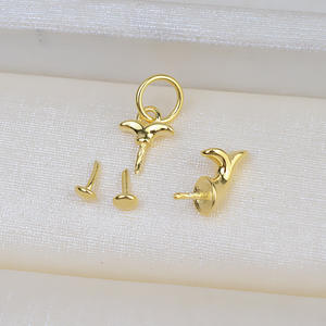 Colgante de Plata S925 con Perla Barroca, Bandeja Vacía para Perla Alien, Diseño de Delfín, 1785, para Perlas Sueltas, Accesorios para Personalizar - Product Image 2